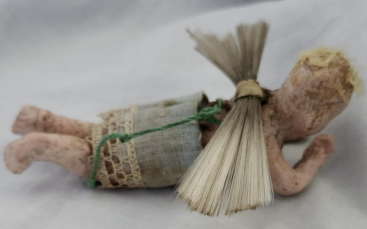 Antique German Wax Angel Xmas Ornament #3