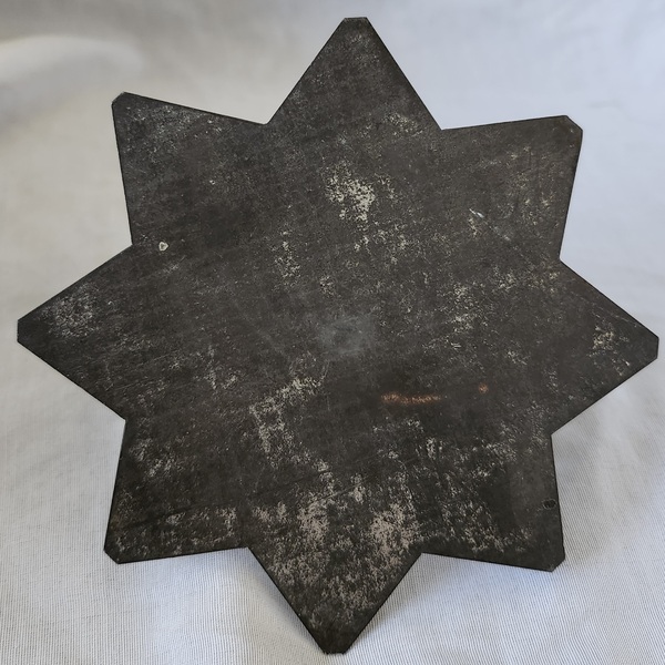 **Antq. Tin Star/Sunflower Quilt Template w/Handle