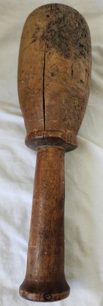 **Antique Mortar & Pestle in Old Red w/Zinc Lining