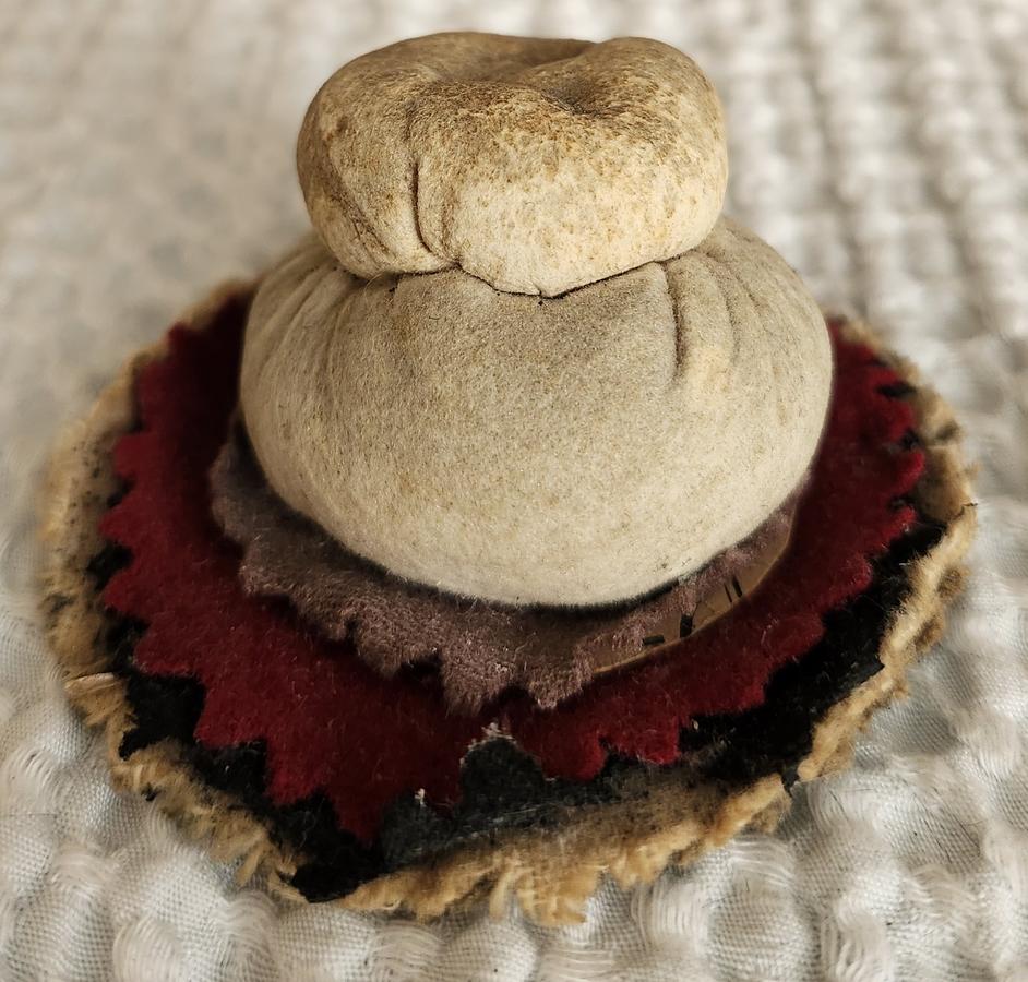 Unique Antique Loaf of Bread Pen Wipe