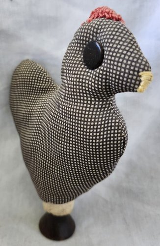 Chicken Rooster on Spool Pin Cushion Ex Booth #5