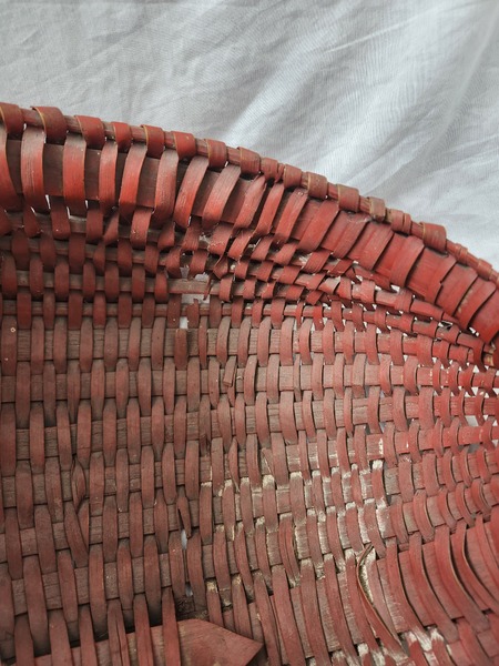 **Antq. Buttocks Red Painted Basket - Shane Hawkin