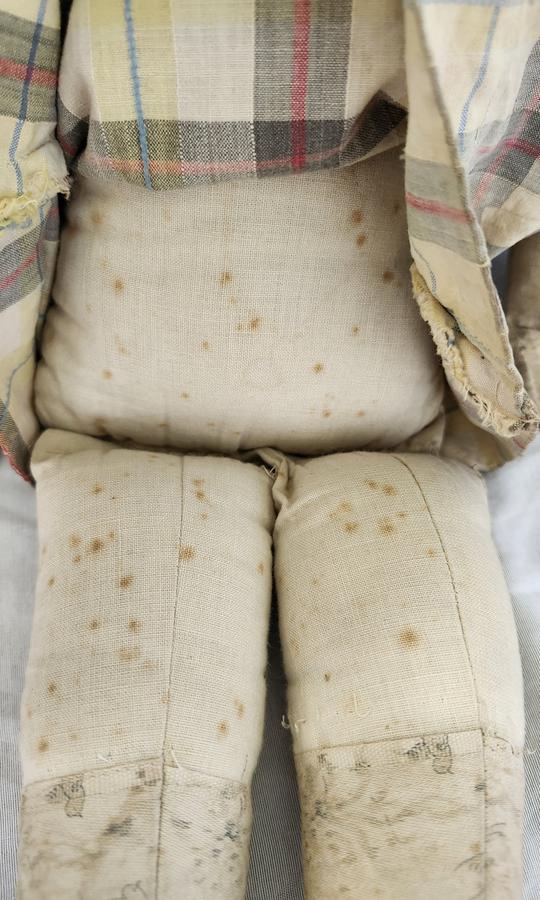 Comical Antique Primitive Folk Art Rag Doll