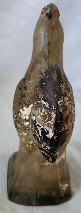 19th C. PA. Hollow Cast Chalkware Rooster #2