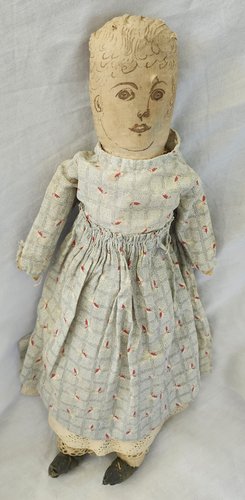 Ca. 1900 New England Folk Art Rag Doll "Abigail"