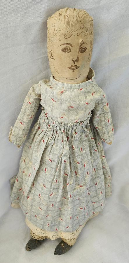 Ca. 1900 New England Folk Art Rag Doll "Abigail"