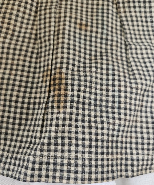 Old PA. Doll Dress in Checked & Calico Fabrics
