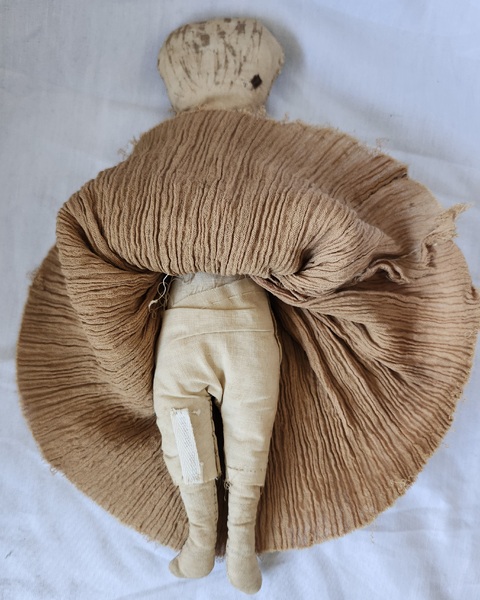 19th C. Primitive Folk Art Rag Doll-Strong Museum