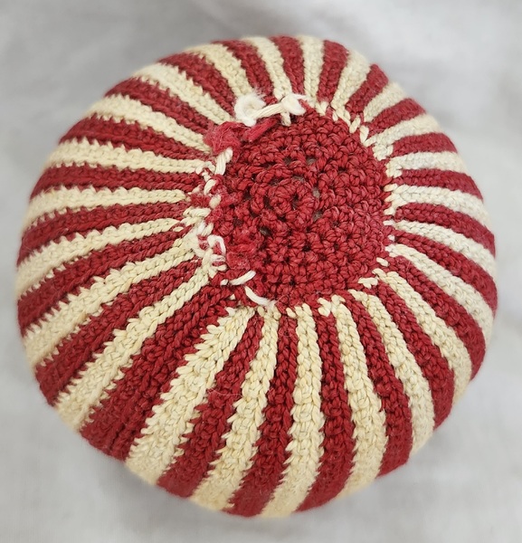 Vintage Ball Form Crocheted Pin Cushion Ex Booth