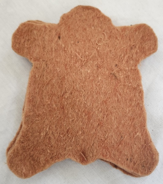 **Antique Polar Bear Rug Pen Wipe or Dollhouse Rug
