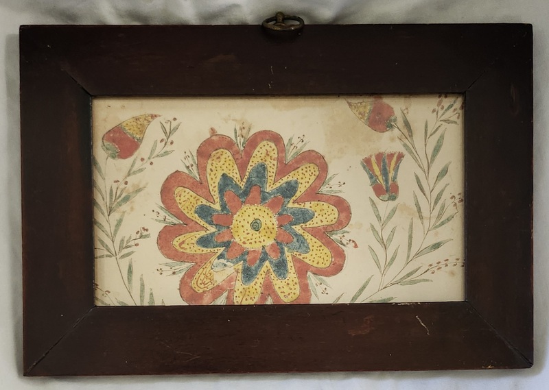 19th C. PA. Folk Art Fraktur Ex Adams York, PA
