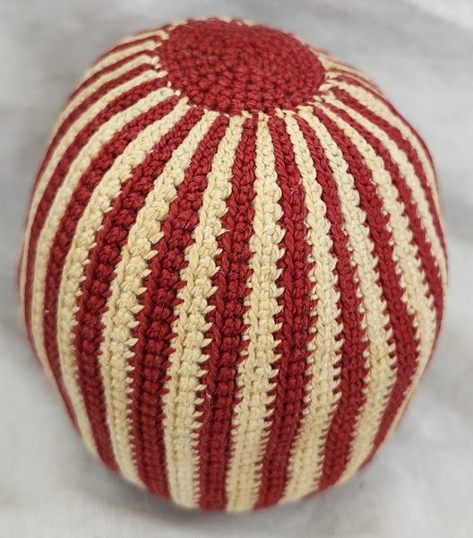 Vintage Ball Form Crocheted Pin Cushion Ex Booth