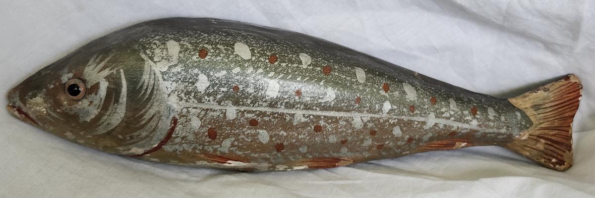 Antique German Papier Mache Trout Candy Container