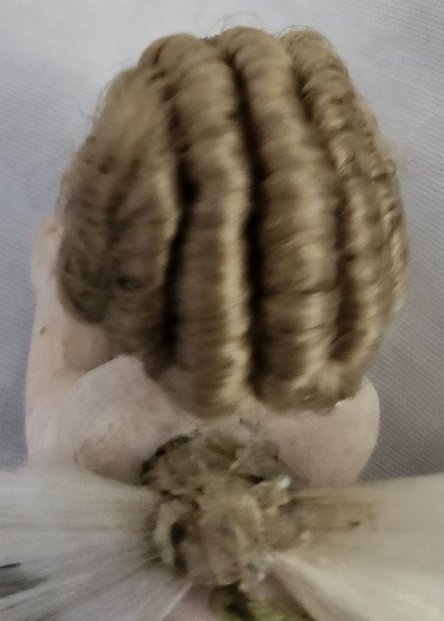 Antique German Wax Angel Xmas Ornament #2