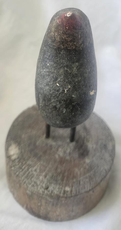 Antique Folk Art Polychrome Painted Bird Carving