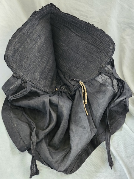**Antq. PA. Black Mourning Bonnet, Possibly Amish