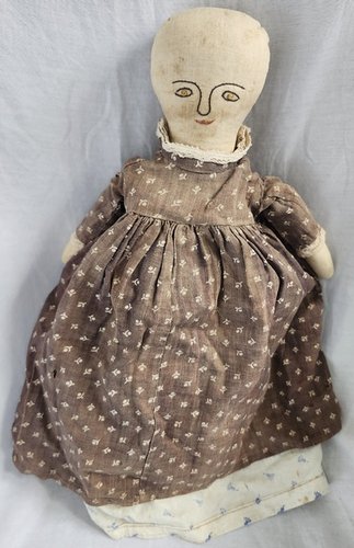 **Antique Folk Art Topsy Turvy Doll #1