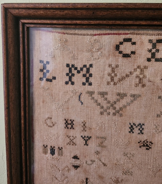 Dtd. 1799 PA. Anna Hackman Sampler w/Provenance