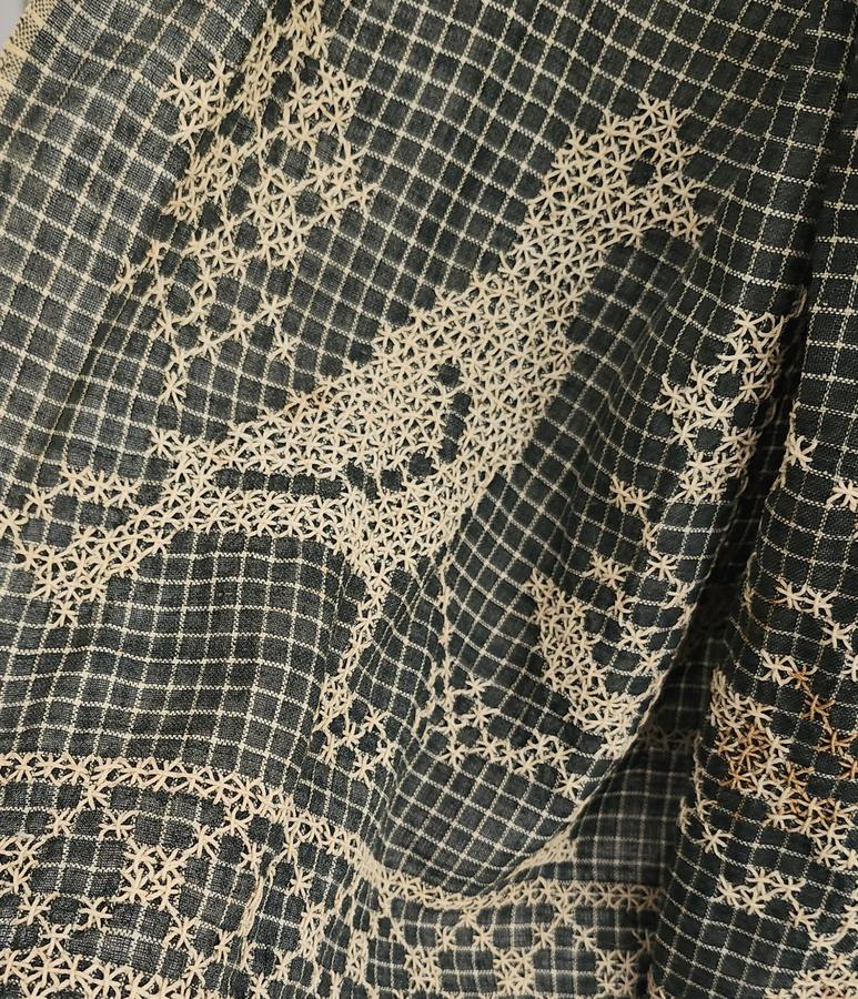 Antique PA. Homespun Apron w/Birds & Flowers