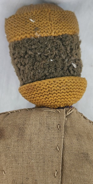**19th C. Knitted Male Rag Doll Ex Joziatis NH