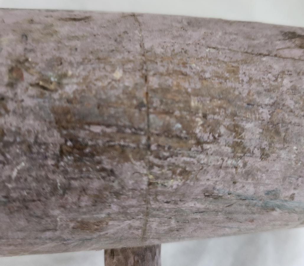 Antique Wooden Mallet in Original Lavender Paint