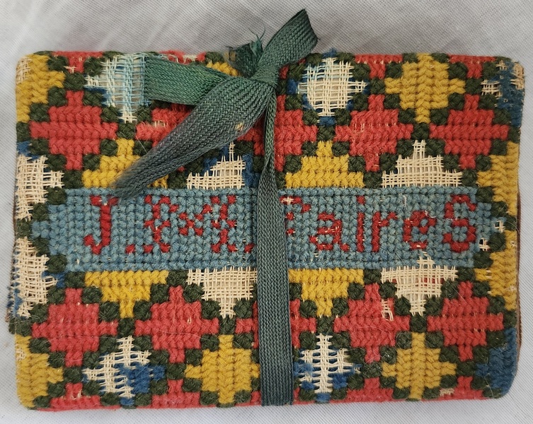 19th C. Signed J.M. Faires Pocketbook/Wallet