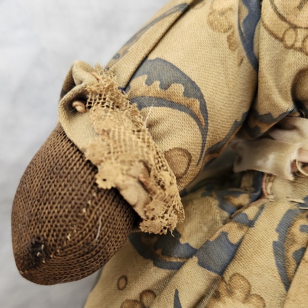 19th C. Black Americana Folk Art Rag Bottle Doll
