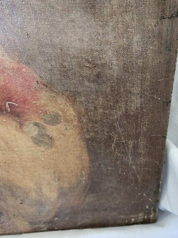 Antique Victorian Folk Portrait of Young Girl