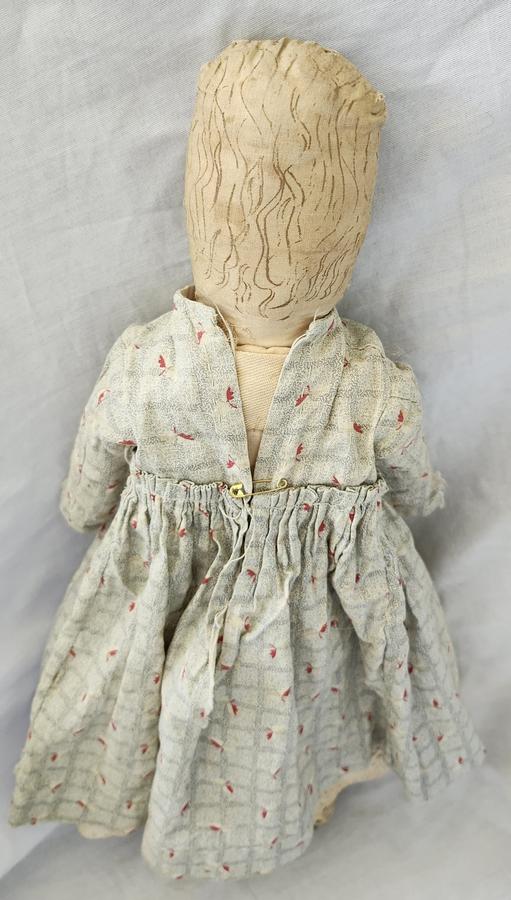 Ca. 1900 New England Folk Art Rag Doll "Abigail"