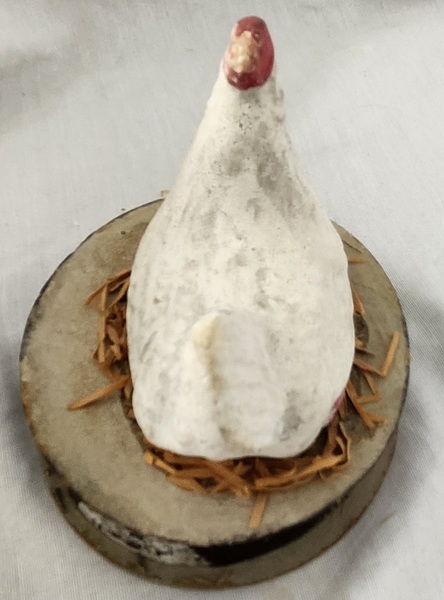 Antique German Hen on Nest Candy Container