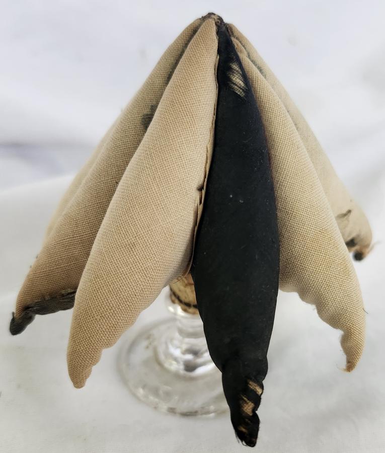 Tiny 19th C. Folk Art Starfish Make-Do Pin Cushion