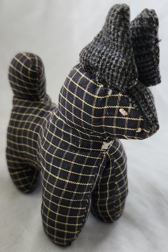 **Antique PA. Folk Art Dog Pin Cushion Whimsy