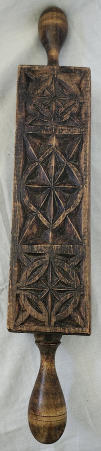 Unique Antique Rectangular Springerle Rolling Pin