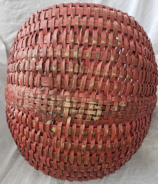 **Antq. Buttocks Red Painted Basket - Shane Hawkin