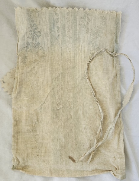 Well Used Antique Seed/Ditty Bag w/Maker's Tag