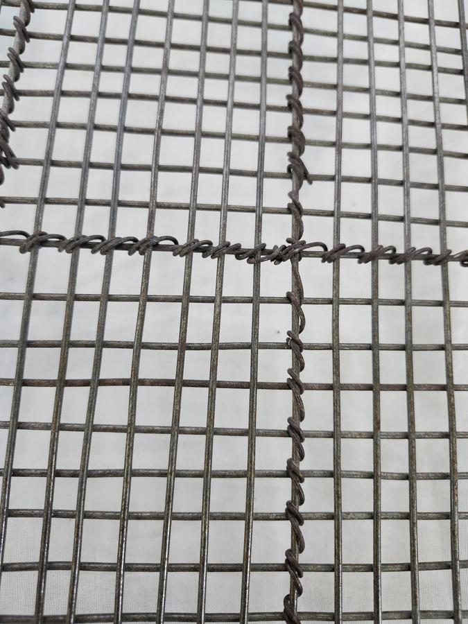 Lg. Vintage Folk Art Twisted Wire Tray