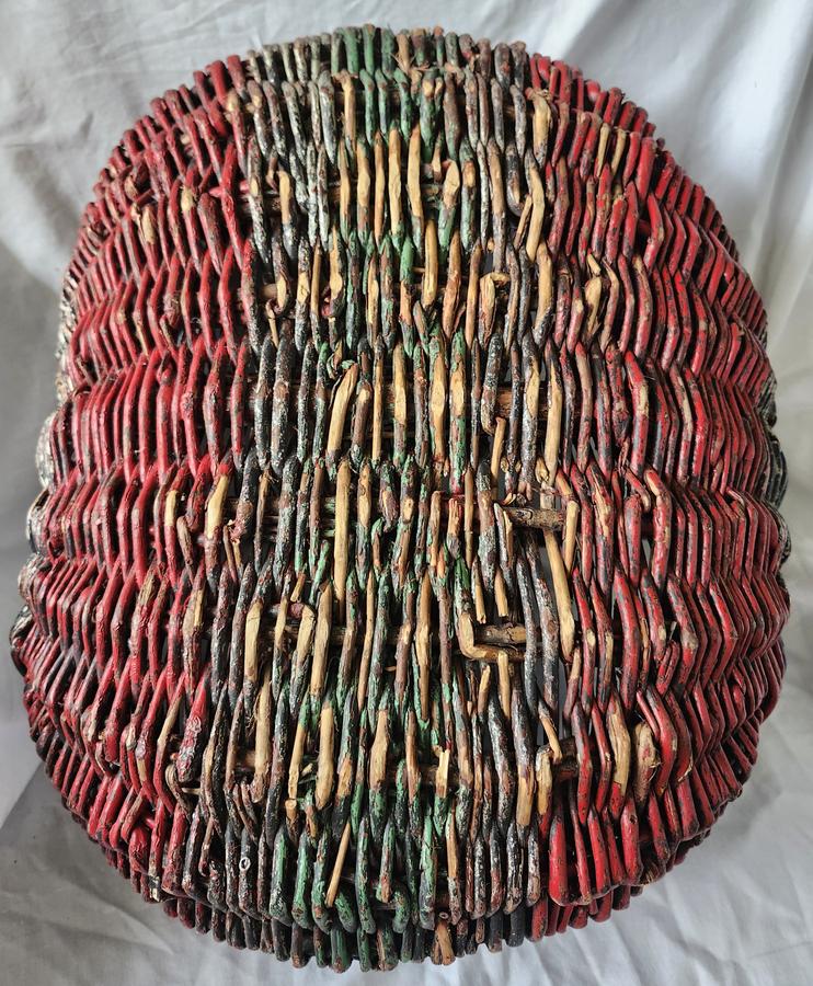 Basket from Kankakee State Hospital in Orig. Paint
