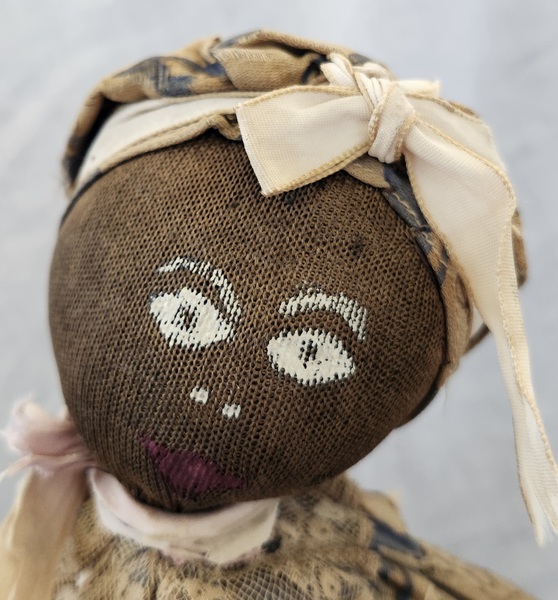 19th C. Black Americana Folk Art Rag Bottle Doll