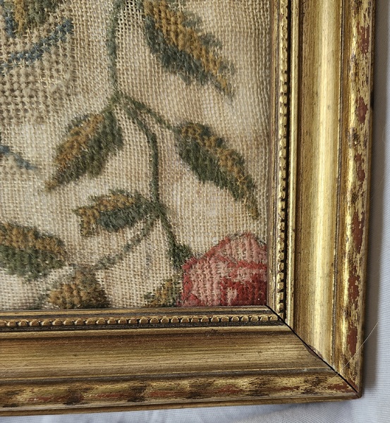 Late 18th Early 19th C. Sampler-Man, House, Horse