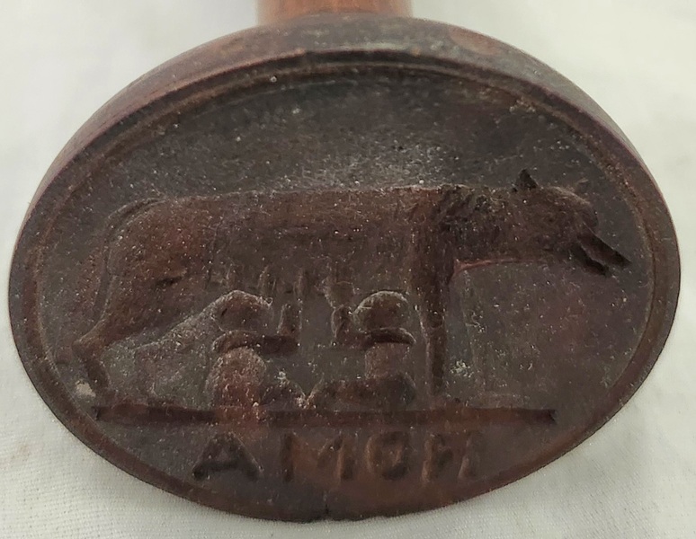 Unique Antique Romulus & Remus Butter Print
