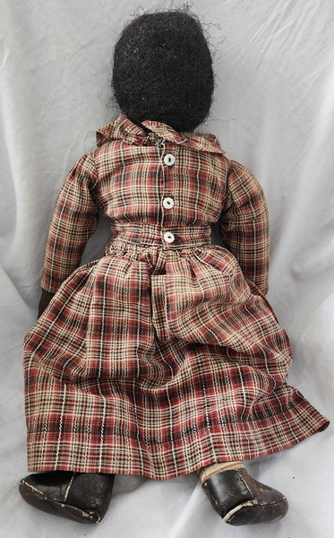 19th C. All Original Black Folk Doll Ex Stass #2