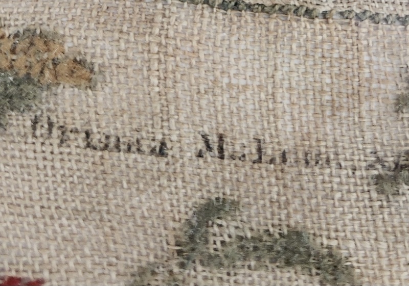 Late 18th Early 19th C. Sampler-Man, House, Horse