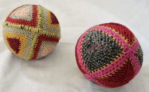 Pr. Antq. PA. Crocheted Ball Pin Cushion Whimsies