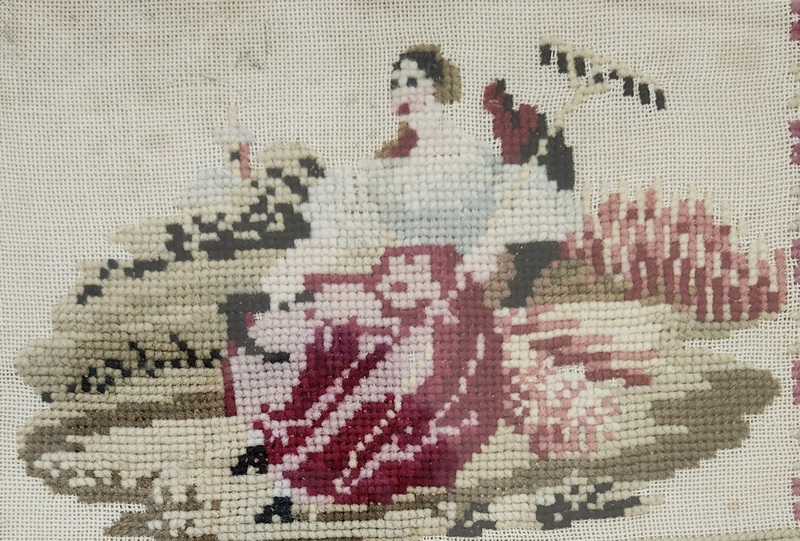 Pr. Dtd. 1848 Shepherd & Shepherdess Needlepoints