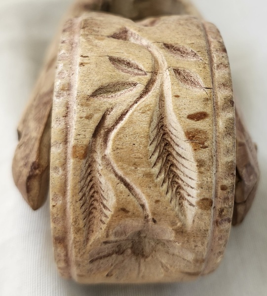 19th C. Flower Design Rolling Butter Print
