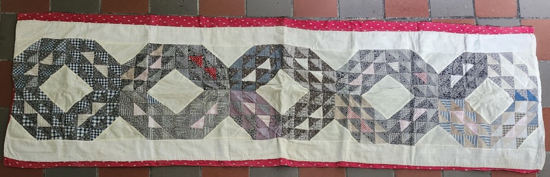 **2 Antique PA. Folk Art Quilt Block Bolster Cover