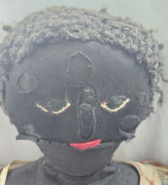 **19th C. All Original Black Folk Doll Ex Stass #3