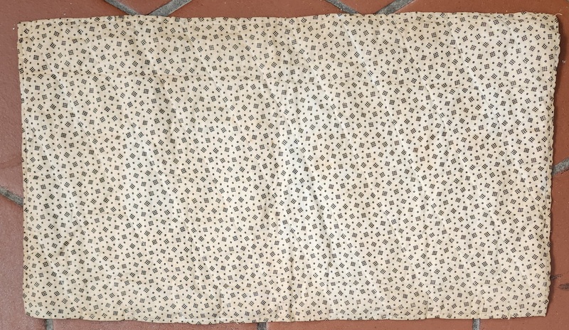 **Antq. Triangle Patch Doll Quilt in Early Fabrics