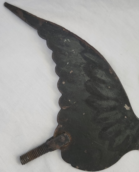 **Rare Ca. 1800 Folk Art Sheet Iron Angel