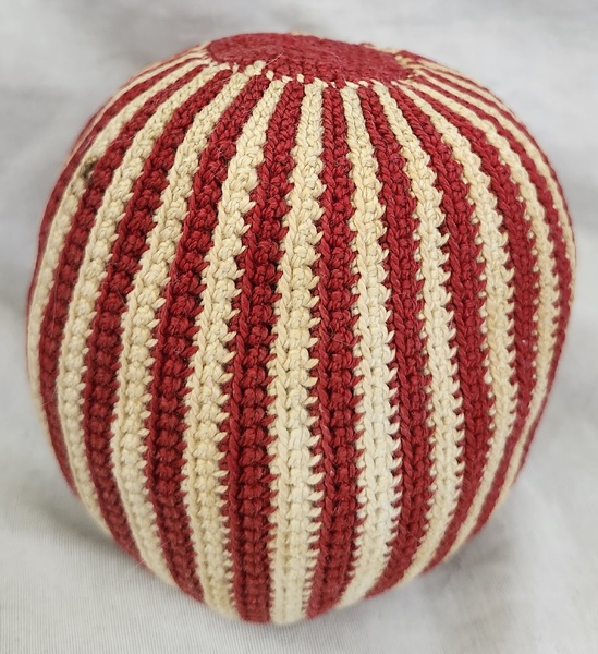 Vintage Ball Form Crocheted Pin Cushion Ex Booth